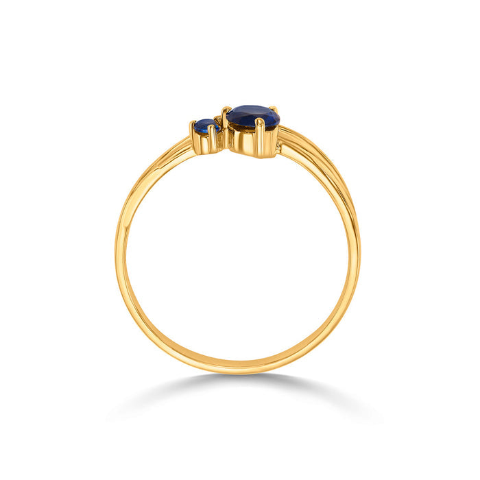Bold Beam Gold Ring for Her