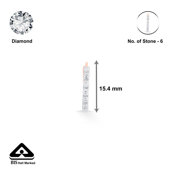 Bright Rod Nosepin Diamond Jewellery