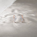 Bright Twist Diamond Stud Earrings