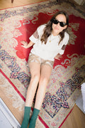 Women's Everyday Women's Short in the color Mid Century Cowboy Print - Women's Lifestyle 1