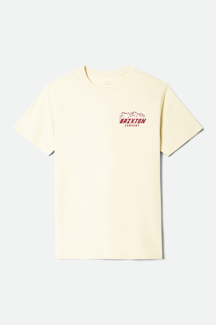 Men's Bulldogger Short Sleeve Standard T-Shirt in the color Cream - Front Product Laydown Image