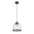 Burren Matte Black Chrome Pendant - Pendants