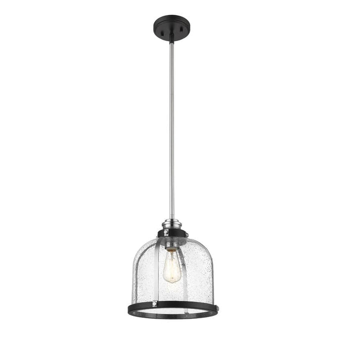 Burren Matte Black Chrome Pendant - Pendants