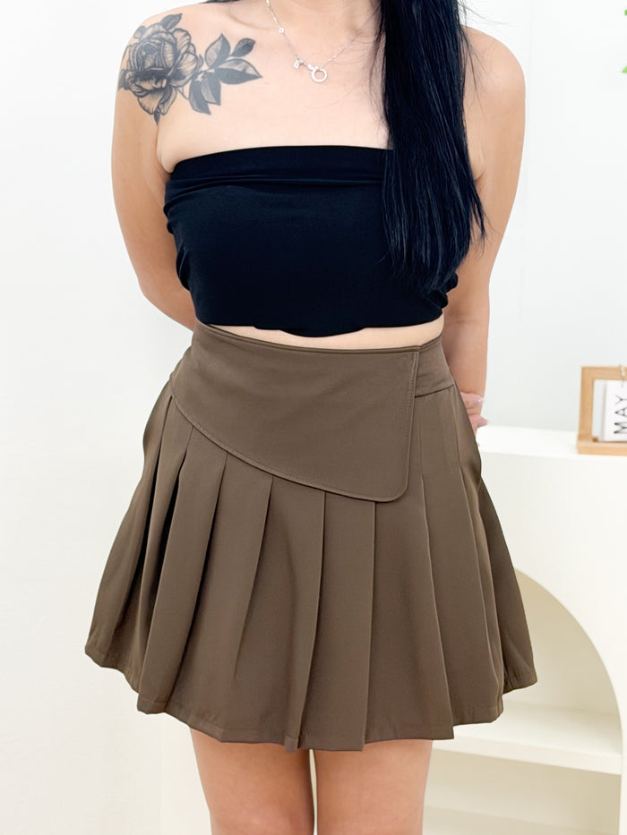 Camellia Court Skort (Brown)