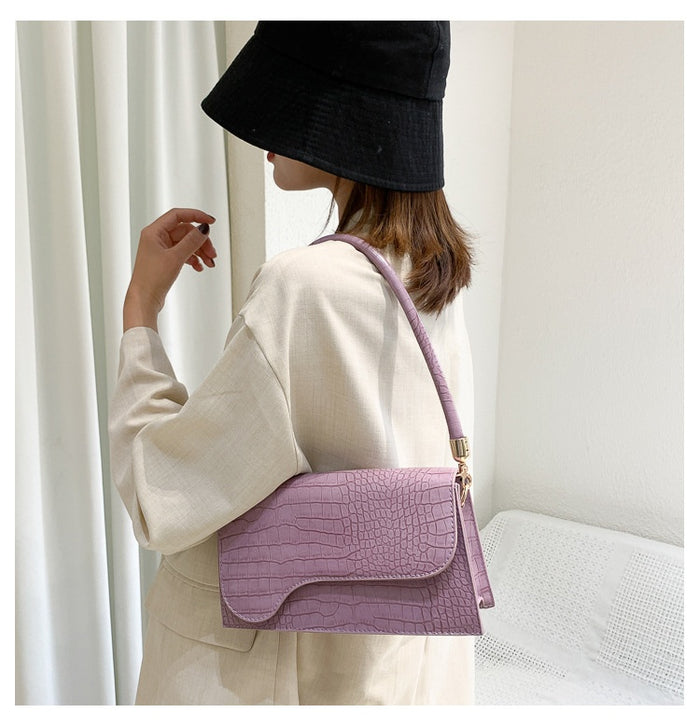 Casual alligator print Korean small bag