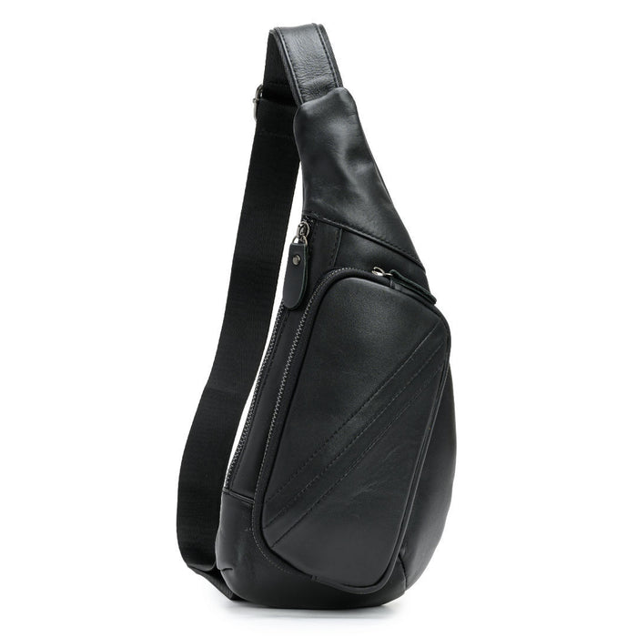 Casual Cowhide Crossbody Genuine Leather Chest Bag For Men