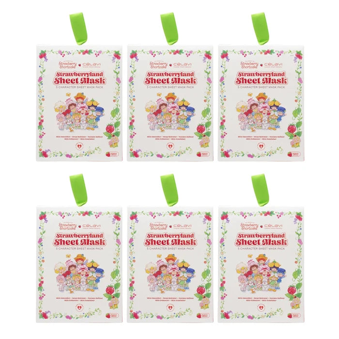 Celavi - Strawberry Shortcake Strawberryland 5 Character Sheet Mask Pack Set