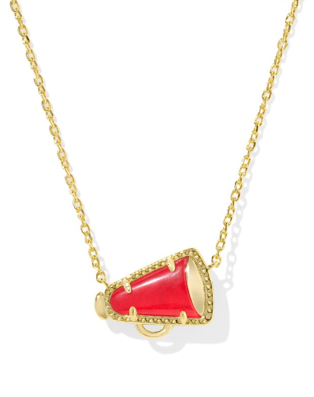 Cheer Gold Short Pendant in Red Illusion by Kendra Scott (plated over brass)