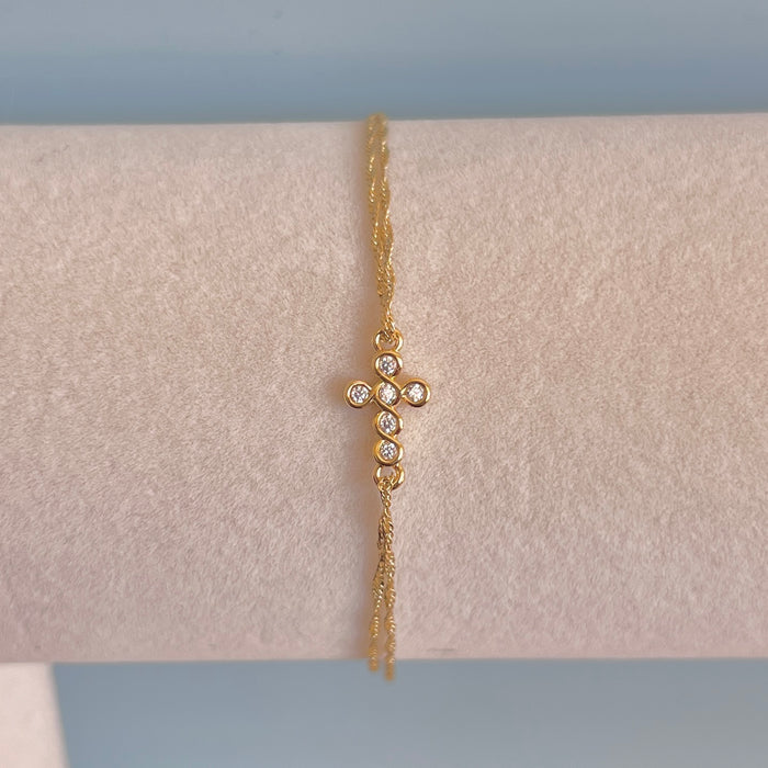Children's Resurrection Cross Bracelet