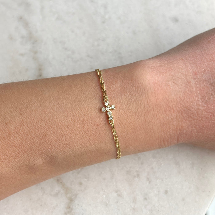 Children's Resurrection Cross Bracelet