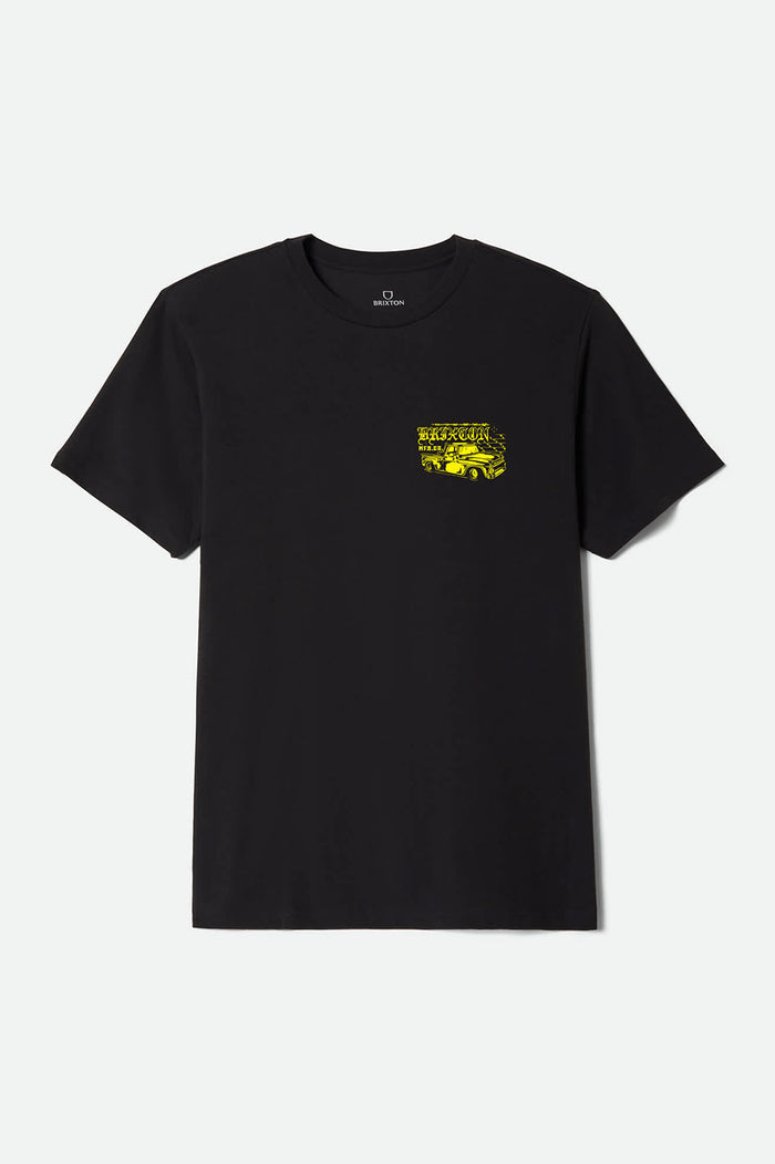 Men's Cisco Short Sleeve Standard T-Shirt in the color Black - Front Product Laydown Image