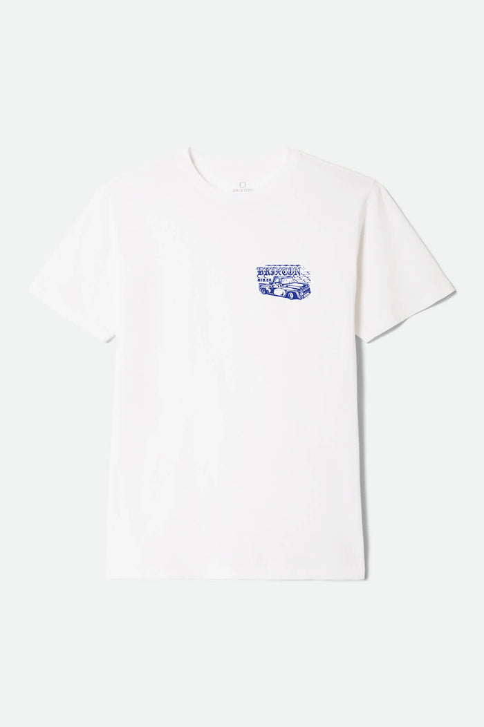 Men's Cisco Short Sleeve Standard T-Shirt in the color White - Front Product Laydown Image