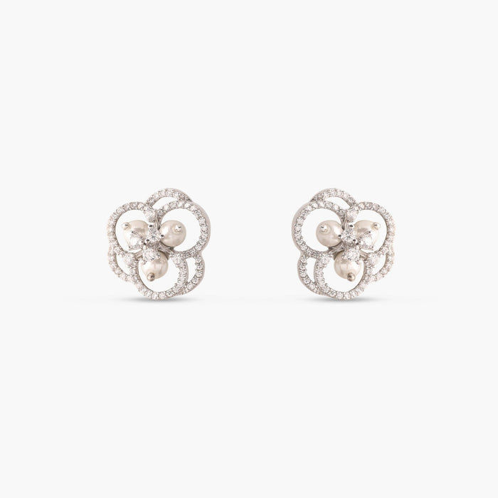 Classic Nakshatra CZ Stud Earrings
