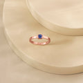 Cobalt Shine Casual Gold Ring