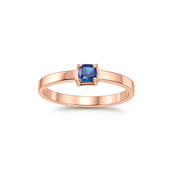 Cobalt Shine Casual Gold Ring