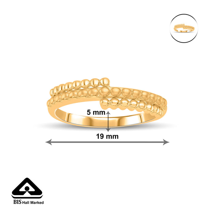 Coil Bold Gold Ring for Her