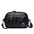 Cowhide Soft Leather Fashion All-match Shoulder Crossbody Small Round Bag