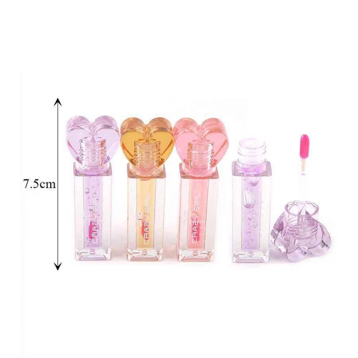 Crazy Girl Heart-Top Hydrating Lip Oil – Long-Lasting Gloss & Care (ANV-0222)