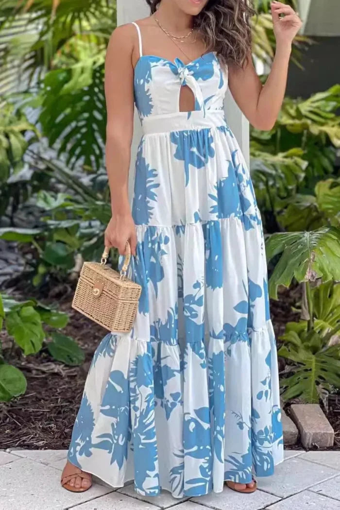 Cut - Out Sweetheart Neck Maxi Dress - The PM Edit