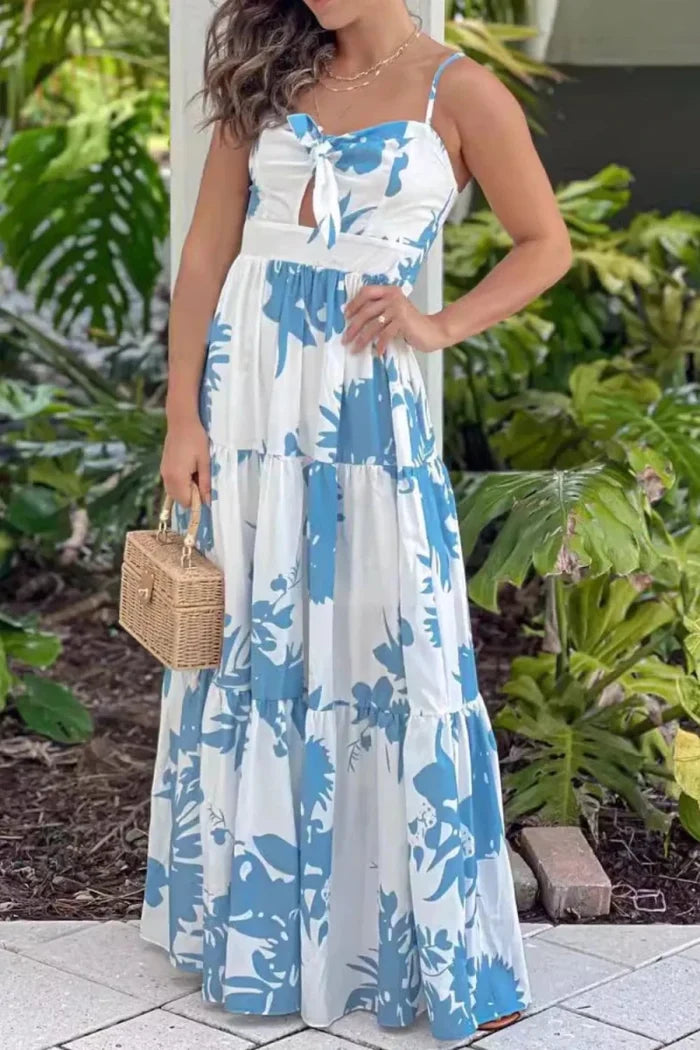 Cut - Out Sweetheart Neck Maxi Dress - The PM Edit