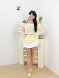 Dahlia Ruffle Blouse (Yellow)