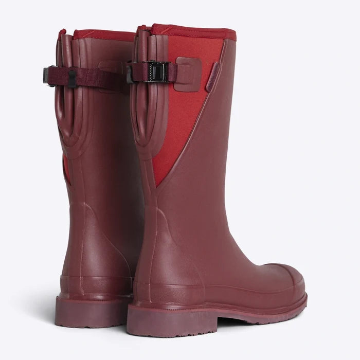 Darcy Mid Calf Wellington Boot // Beetroot & Red [Retired]