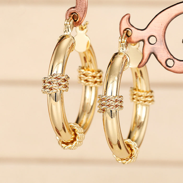 Design Sense Geometric Advanced Light Luxury Ornament Niche Ring Ear Clip
