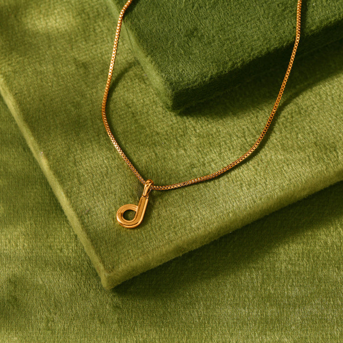 Diva D Alphabet Gold Pendant