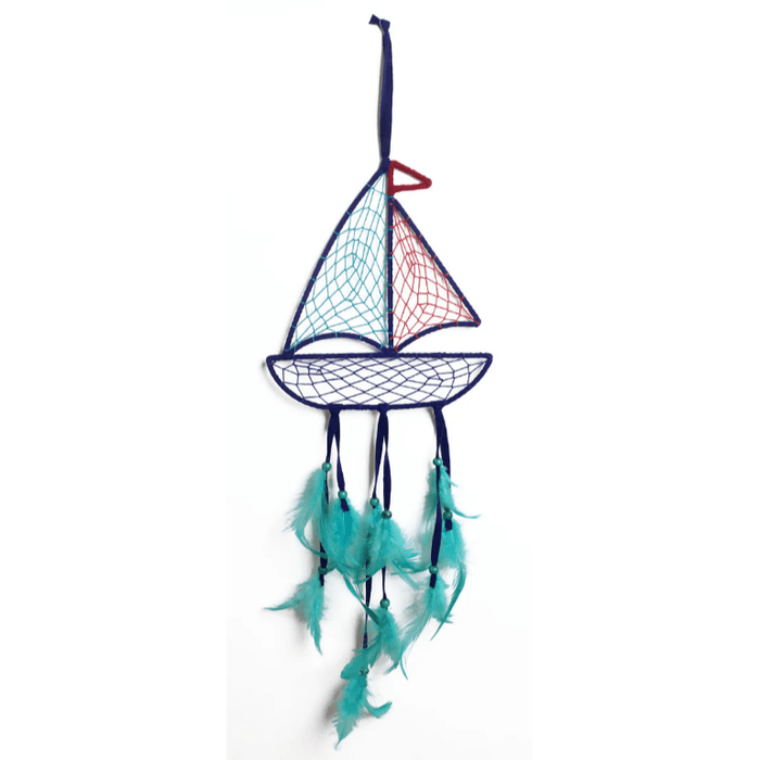 Dreamcatcher - 27.5" Dark Blue Sailboat