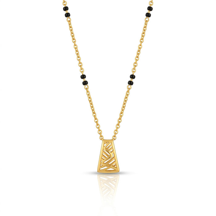 Edge Geometry 9kt Gold Mangalsutra