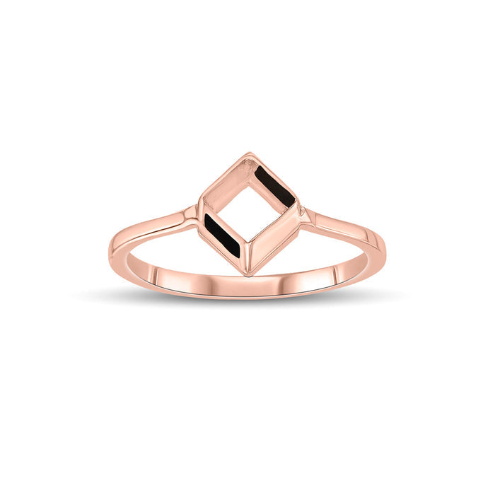Edge Void Gold Ring for Her