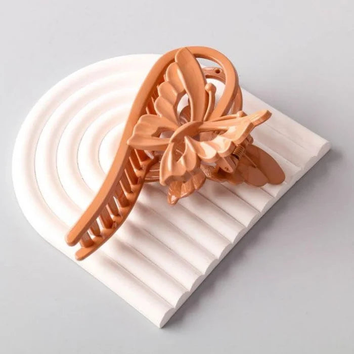 Elegant 3D Butterfly Hair Claw Clip – Large Non-Slip Matte Hair Accessory (HC11291)