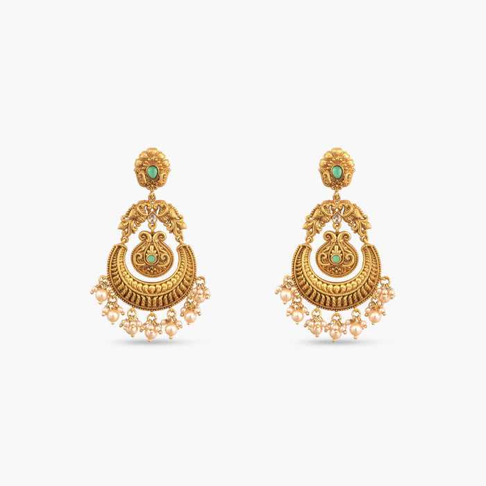 Elina Antique Chandbali Earrings