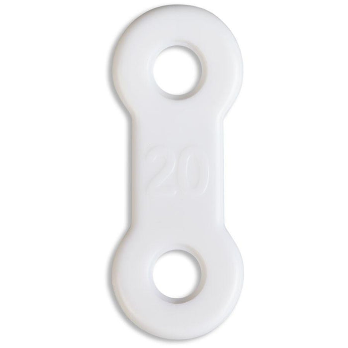 EMA® Elastic Straps, White, 20mm