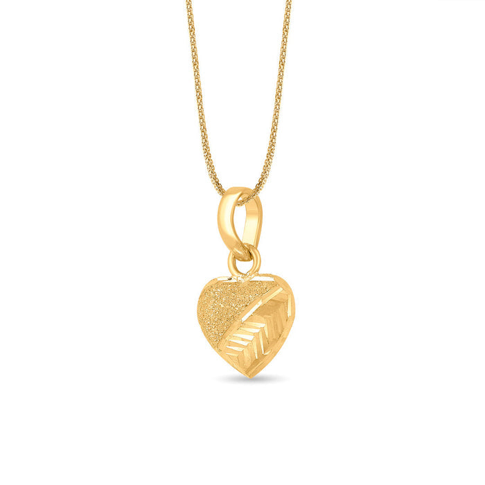 Endless Affection Heart Gold Pendant