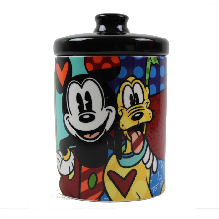 Enesco 6004977 Mickey & Pluto Canister, Multicolor