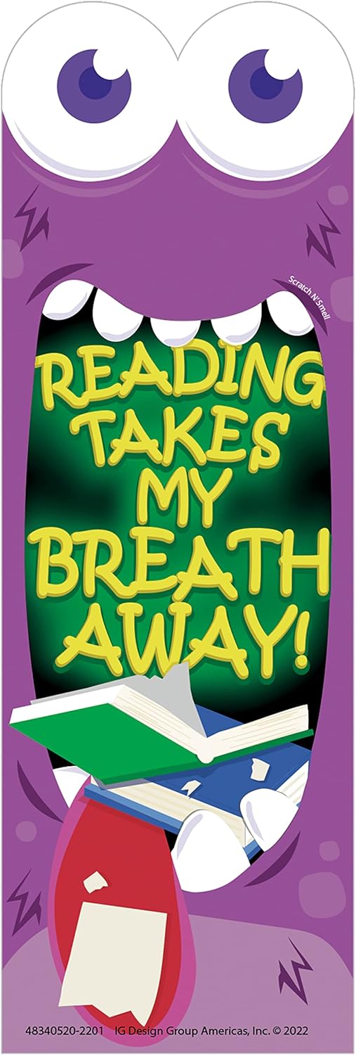 Eureka Reading My Breath Away Monster Breath Scented Bookmarks (EU 834052)