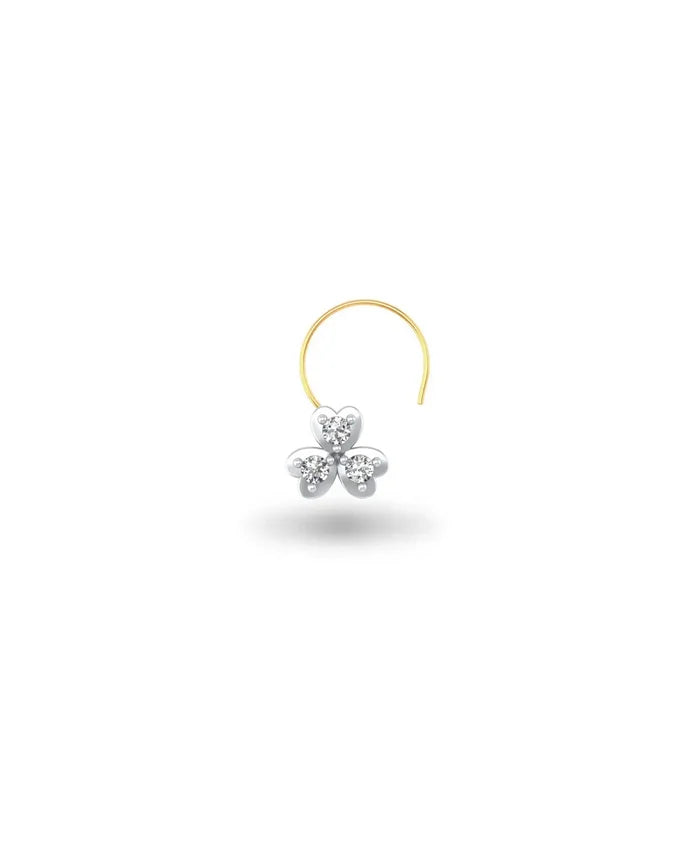 Fancy Floret Diamond Nosepin
