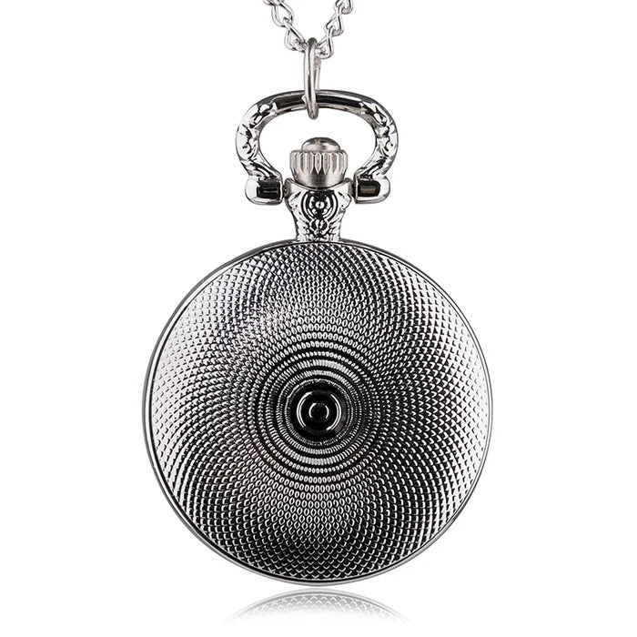 Fashion Movie Theme Flower Pattern Pocket Watch Women Children Pendant Necklace Jewelry Watches Gift