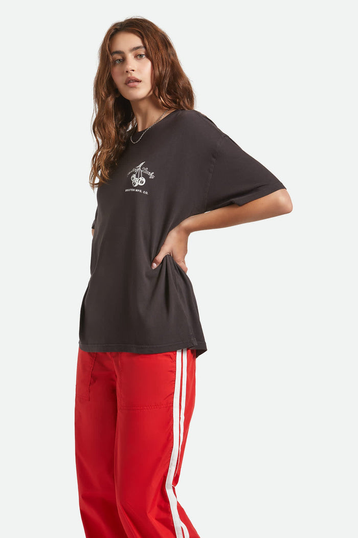 Feeling Lucky Oversized Boyfriend T-Shirt - Black