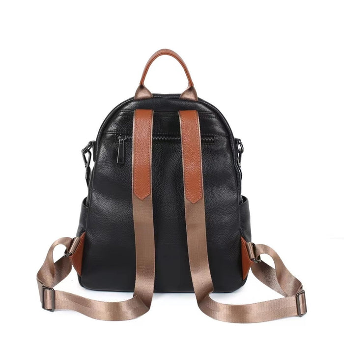 First Layer Cowhide Women's Diamond Plaid Backpack