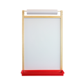Flipside Products Magnetic Dry Erase Wall Easel With Paper Roll 24.5"x 37.5"x 6" (FLP 17401)