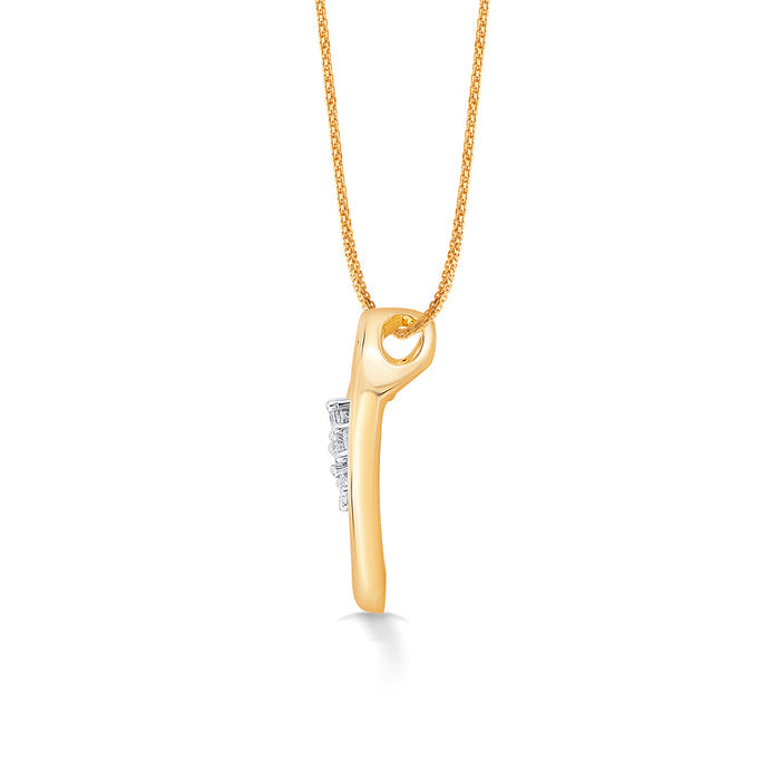 Florenza Heart Gold & Diamond Pendant