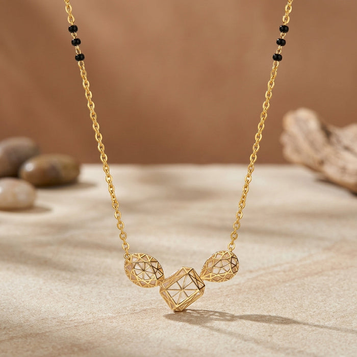 Geometric Union 9kt Gold Mangalsutra
