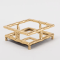 8 Oak Lane Gold Bamboo Cocktail Napkin Tray