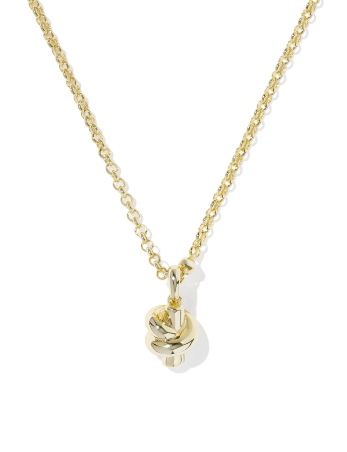 Gold Plated Parker Knot Pendant by Kendra Scott