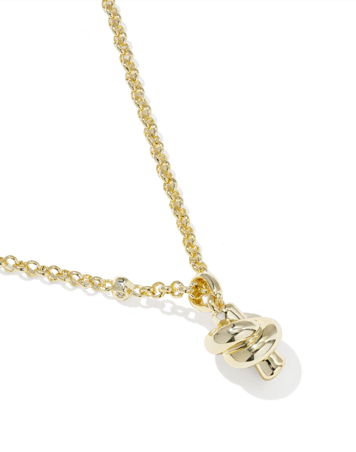 Gold Plated Parker Knot Pendant by Kendra Scott