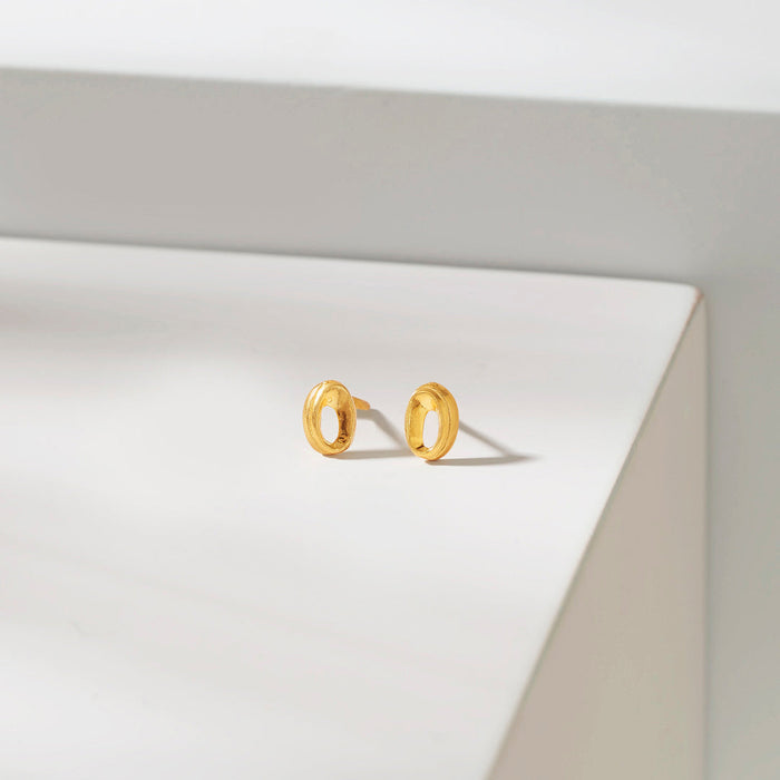 Grace Loops Studs Gold Earrings for Women