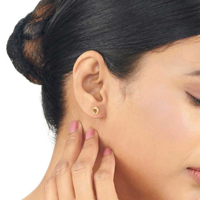 Grace Loops Studs Gold Earrings for Women