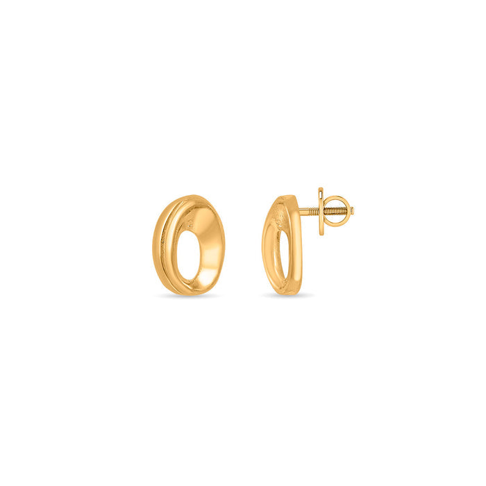 Grace Loops Studs Gold Earrings for Women